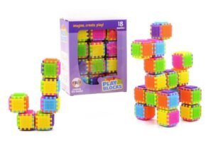 Costruzioni A Pettine Bambini Infanzia 24 Blocchi 5Cm