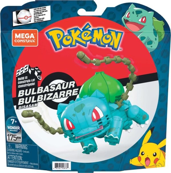 Bulbasaur Pokemon Mega Construx Wonder Builders Construction Set 10 Cm