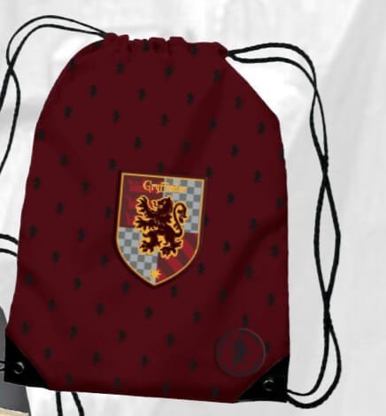 Harry Potter Gryffindor Sacca Scuola Tempo Libero Palestra Bag