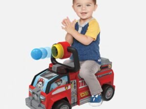 Paw Patrol Marshall Firetruck Movie Ride On Auto Cavalcabile