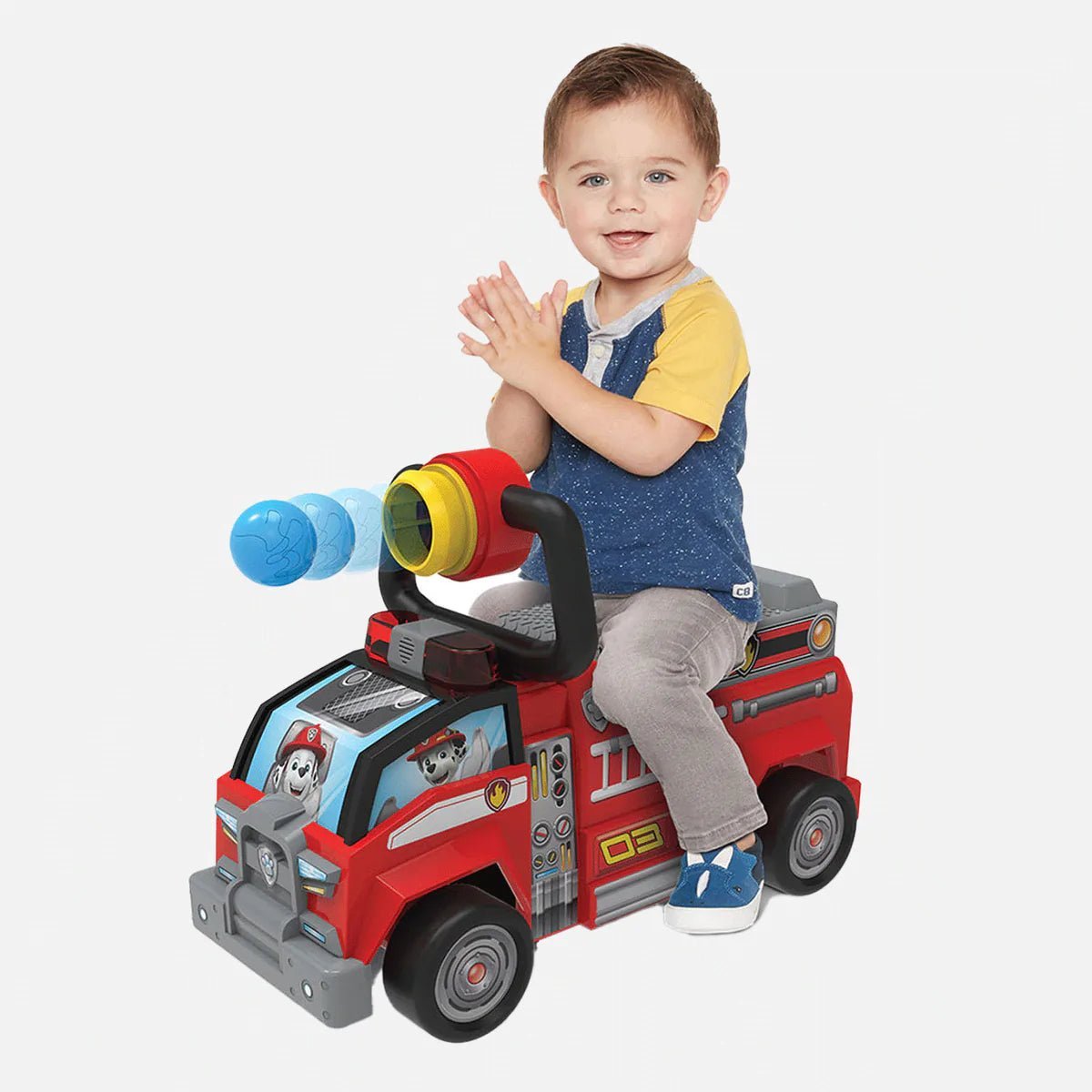 Paw Patrol Marshall Firetruck Movie Ride On Auto Cavalcabile
