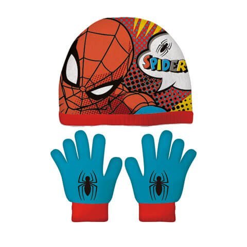 Spiderman Set Cappello E Guanti Bambini