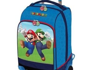Super Mario Trolley Scuola Zaino Con Ruote 2022 2023