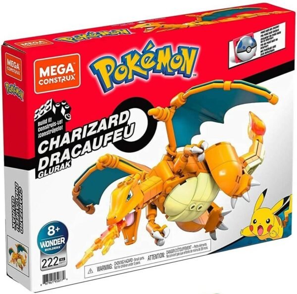 Charizard Pokemon Mega Construx Wonder Builders Construction Set 10 Cm