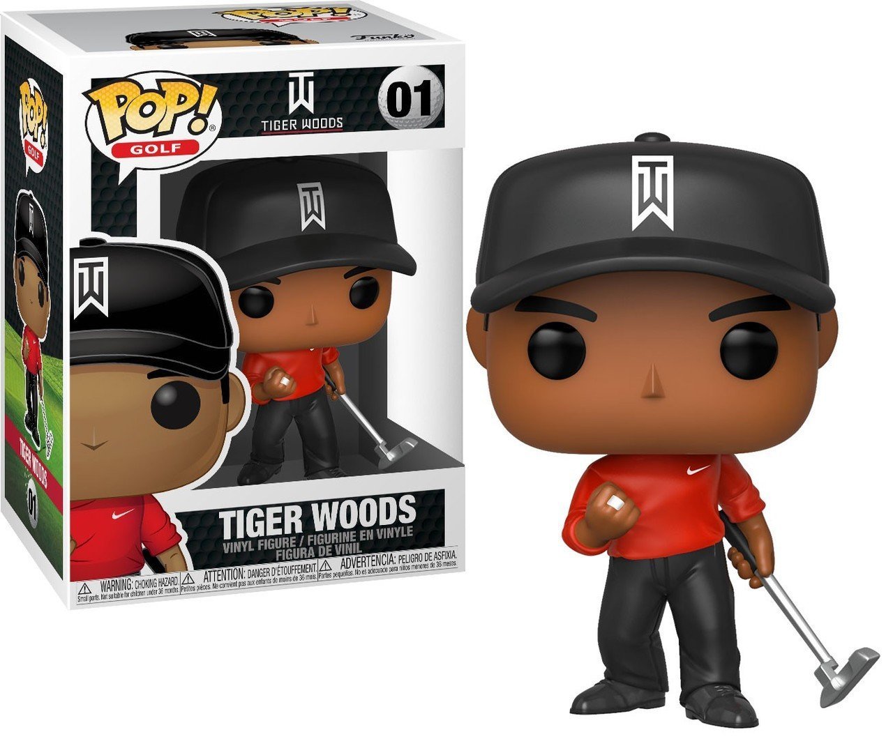 Tiger Woods Funko Pop Golf Red Shirt 9 Cm 01