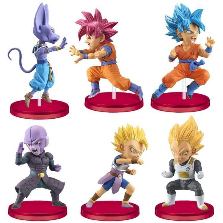 Dragon Ball Super Wcf Chibi Pvc Statues 7 Cm Assortment Battle Of Saiyans
