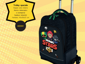 Brawl Stars Trolley Scuola Zaino Con Ruote