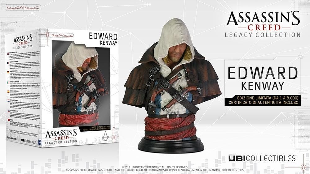 Assassin S Creed Busto Edward Kenway Ubisoft 19Cm