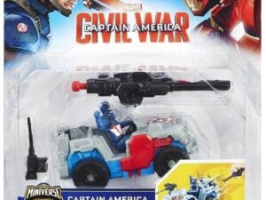 Capitan America Combat Racer Action Figure Con Veicoli Lanciatore Hasbro Miniverse