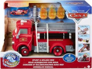 Red Fire Truck Cars Disney Colour Change Camion Cambia Pompieri Colore