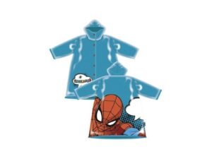 Spiderman Impermeabile Bambini Con Maniche E Cappuccio Pvc