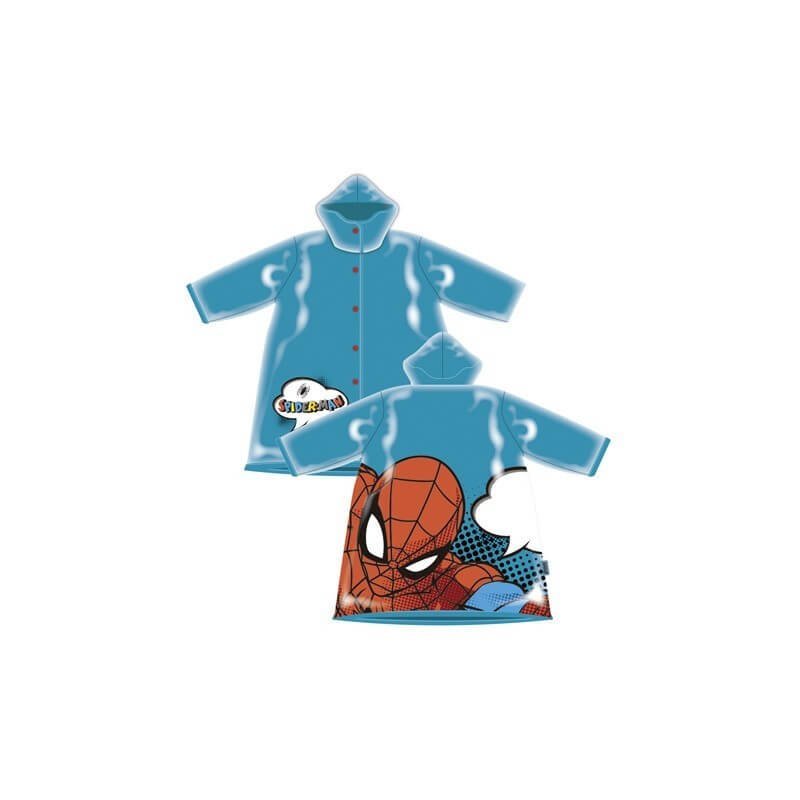Spiderman Impermeabile Bambini Con Maniche E Cappuccio Pvc