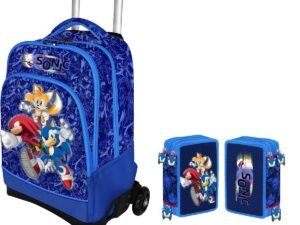 Schoolpack Trolley Pencil Case Sonic