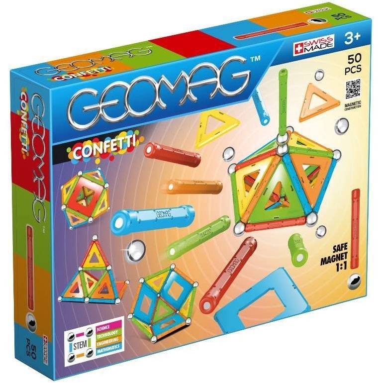 Geomag Confetti Set 50 Pezzi Costruzioni Magnetiche
