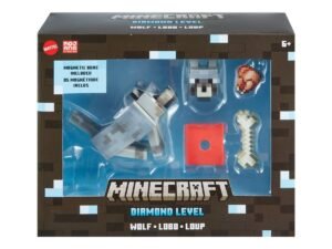 Wolf Minecraft Diamond Level Action Figure 14 Cm