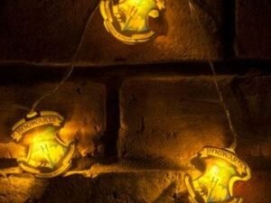 Grv91725 Harry Potter String Lights Hogwarts Crests