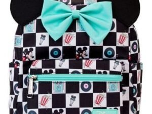 Lf Wdbk3463 Disney By Loungefly Mini Backpack Mickey Minnie Date Night Aop