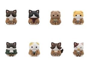 Meho838880 Attack On Titan Mega Cat Project Trading Figure 8 Pack Attack On Tinyan Gathering Scout Regiment Danyan 3 Cm