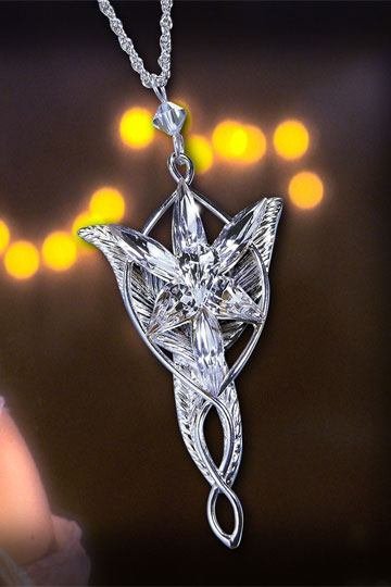 Nob02770 Lord Of The Rings Pendant Arwen S Evenstar Sterling Silver