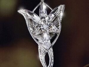 Nob9837 Lord Of The Rings Pendant Arwen S Evenstar Silver Plated