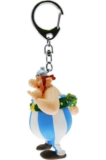 P60429 Asterix Keychain Obelix With Flowers 13 Cm