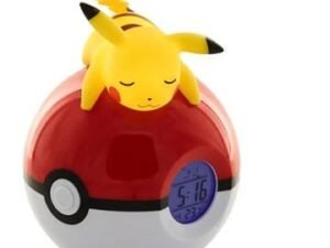 Tekn811354 Pokemon Alarm Clock Pokeball With Light Pikachu 18 Cm