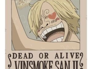 Tekn811643 One Piece Led Wall Lamp Light Wanted Sanji 30 Cm