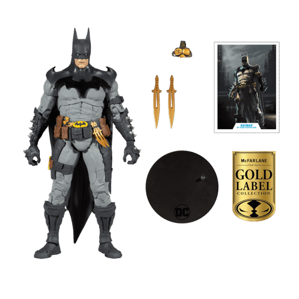 Batman Designed By Todd Mcfarlane Dc Multiverse Action Figure Gold Label Collection 18 Cm