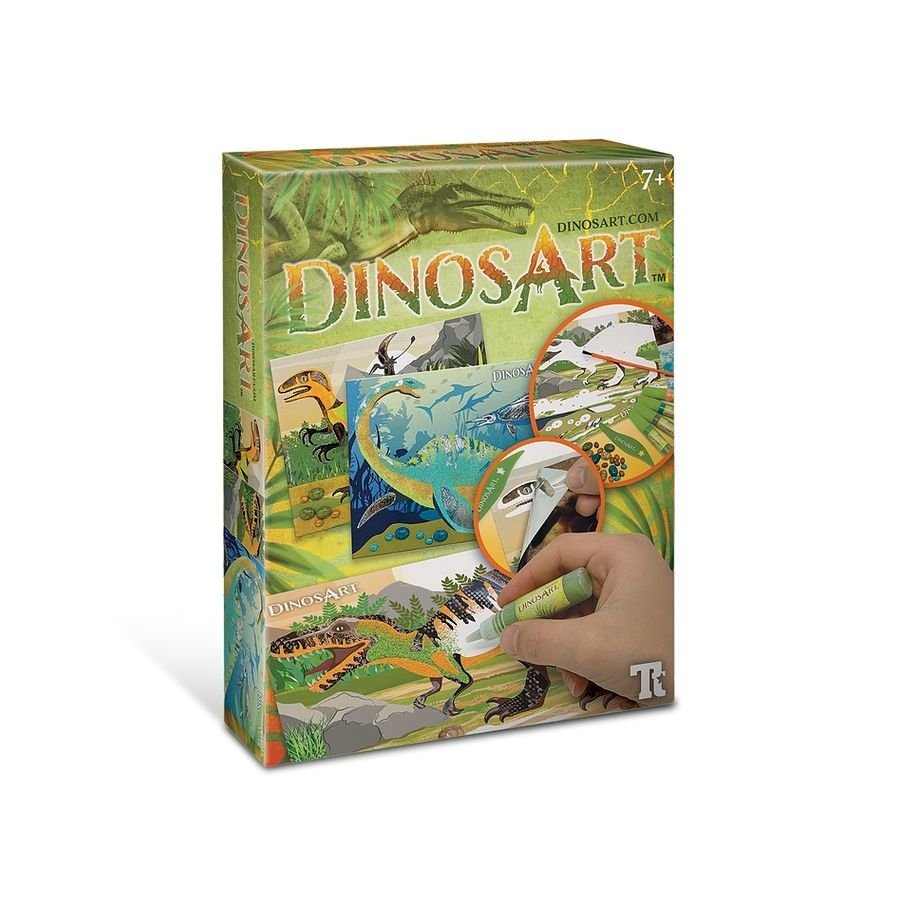 Dinos Art Set Creativo Bambini Art And Craft Gioca Con La Sabbia