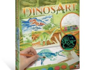 Dinos Art Crea Set Creativo Art Craft Bambino Dinosauri Acquerelli Magici