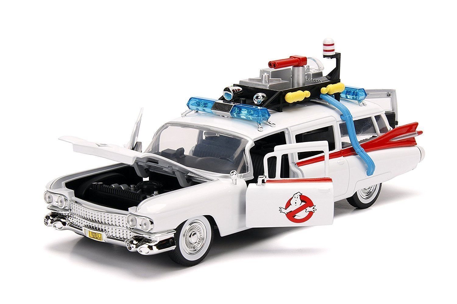 Ghostbusters Diecast Modellino In Scala 1 24 1959 Cadillac Ecto 1 Veicolo