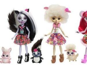 Enchantimals Bambola Con Amico Cucciolo 6 Modelli Mattel Dvh87