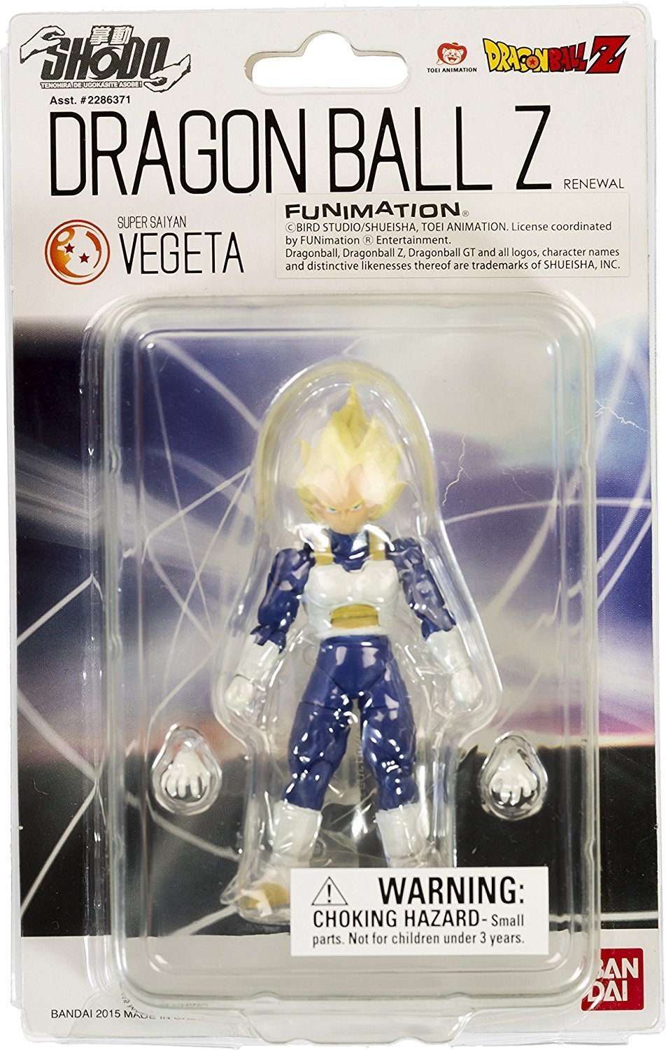 Vegeta Super Saiyan Mini Action Figure 7Cm Shodo Bandai Dragon Ball Z