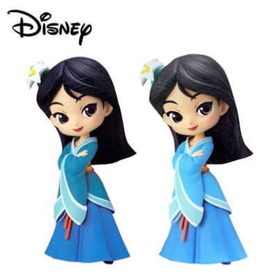 Disney Q Posket Mini Figure Mulan Royal Style Ver A 14 Cm