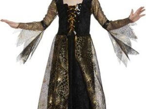 Costume Bambina Vampira Spiderella Halloween 4 5 6 7 8 9 Anni