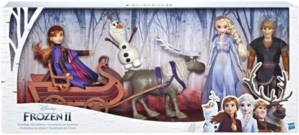 Frozen 2 Multipack 3 Fashion Doll 30Cm Deluxe Con Slitta Svenn Ed Olaf Hasbro