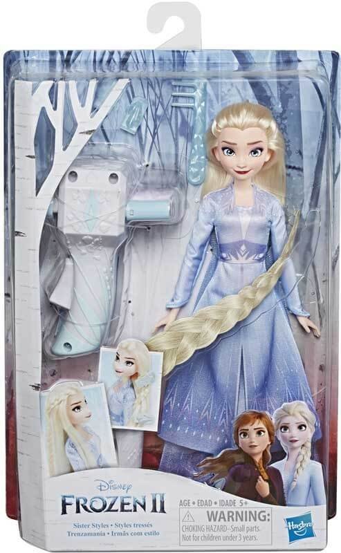 Frozen 2 Bambole Magiche Trecce Hair Style Fashion Doll 30Cm E6950
