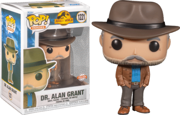 Alan Grant Special Edition Jurassic World 3 Pop Movies Vinyl Figure 9 Cm 1221