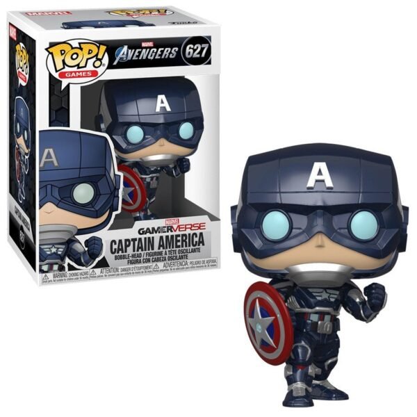 Capitan America Marvel Gameverse Avengers Videogame 2020 Funko Pop 9 Cm 627