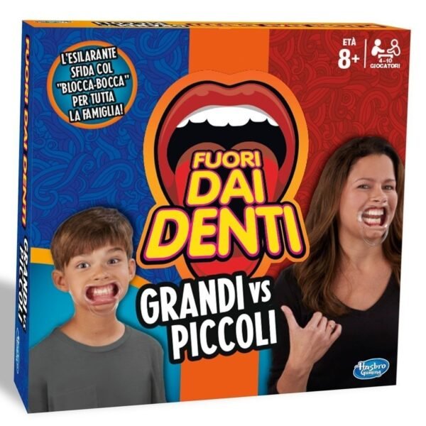 Fuori Dai Denti Grandi Vs Piccoli Hasbro Gaming Gioco Da Tavolo Di Societa