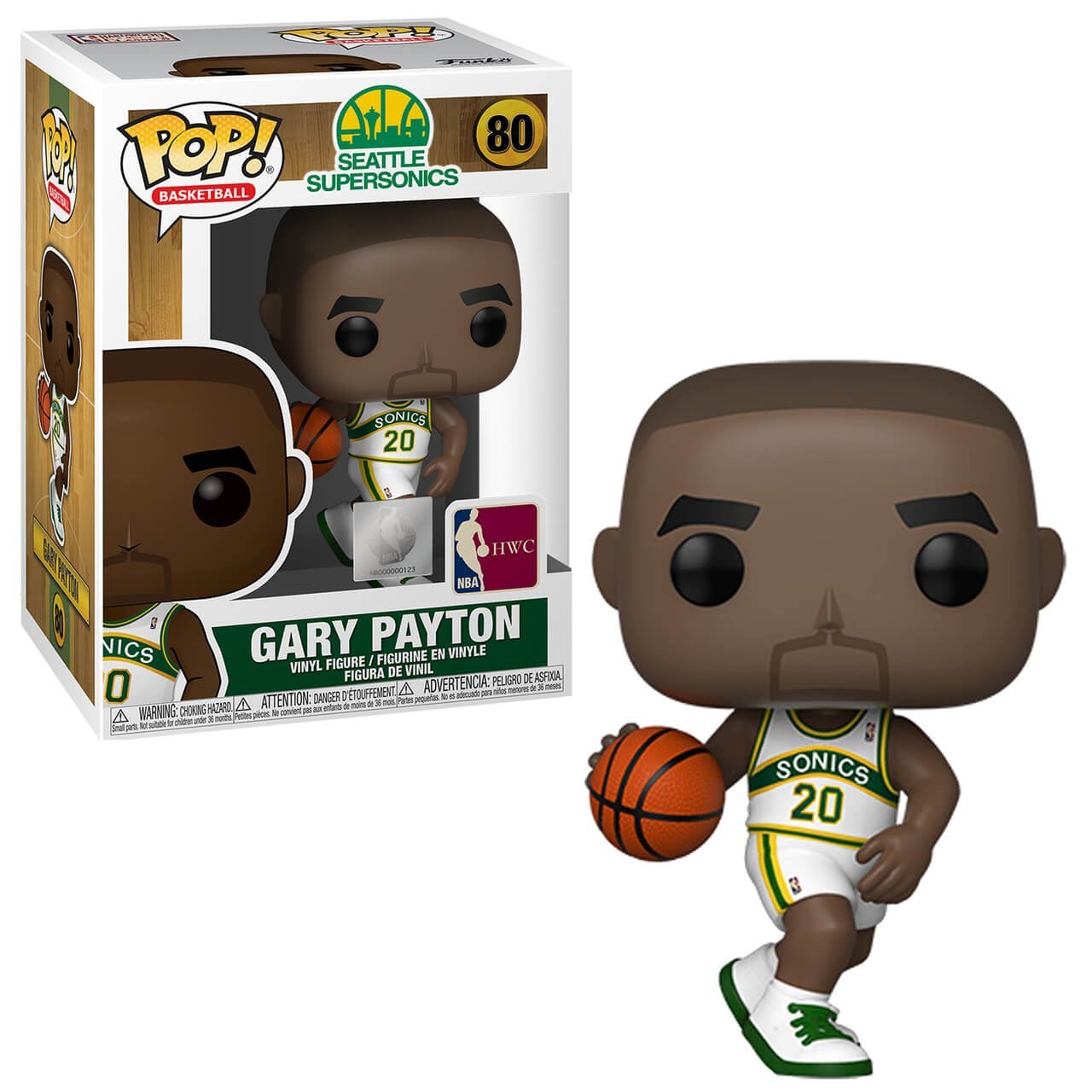 Gary Payton Sonics Home Nba Legends Pop Sports Vinyl Figure 9 Cm 80