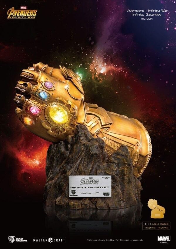 Guanto Dell Infinito Replica Scala 1 1 5 Avengers Infinity War Statua Scultura 40Cm