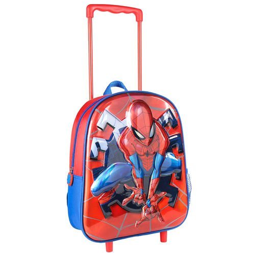 Spiderman Trolley Asilo Con Grafica 3D Zainetto Asilo