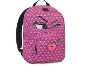 Ollie Face Pack Plain Invicta Zaino Scuola Con Faccine Fuxia Seven 2017 2018