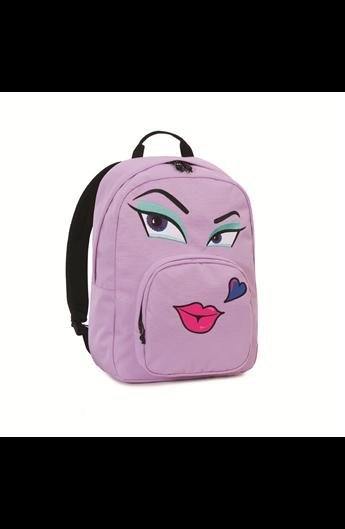 Ollie Face Pack Plain Invicta Zaino Scuola Con Faccine Pastel Lilac Seven 2017 2018