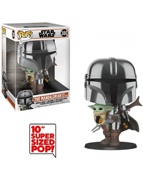 Figurka Funko Pop Mandalorian z Dzieckiem 25 cm
