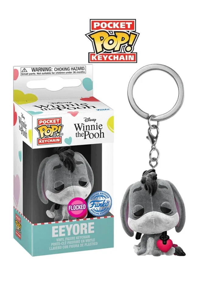 Kluczykowe breloczki Flocked Eeyore Disney