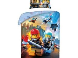 Copripiumino Lego City 140X200Cm Completo Di Federa Per Cuscino 70X90Cm