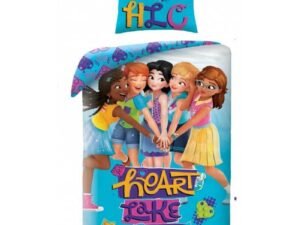 Copripiumino Lego Friends 140X200Cm Federa Cuscino 70X90Cm