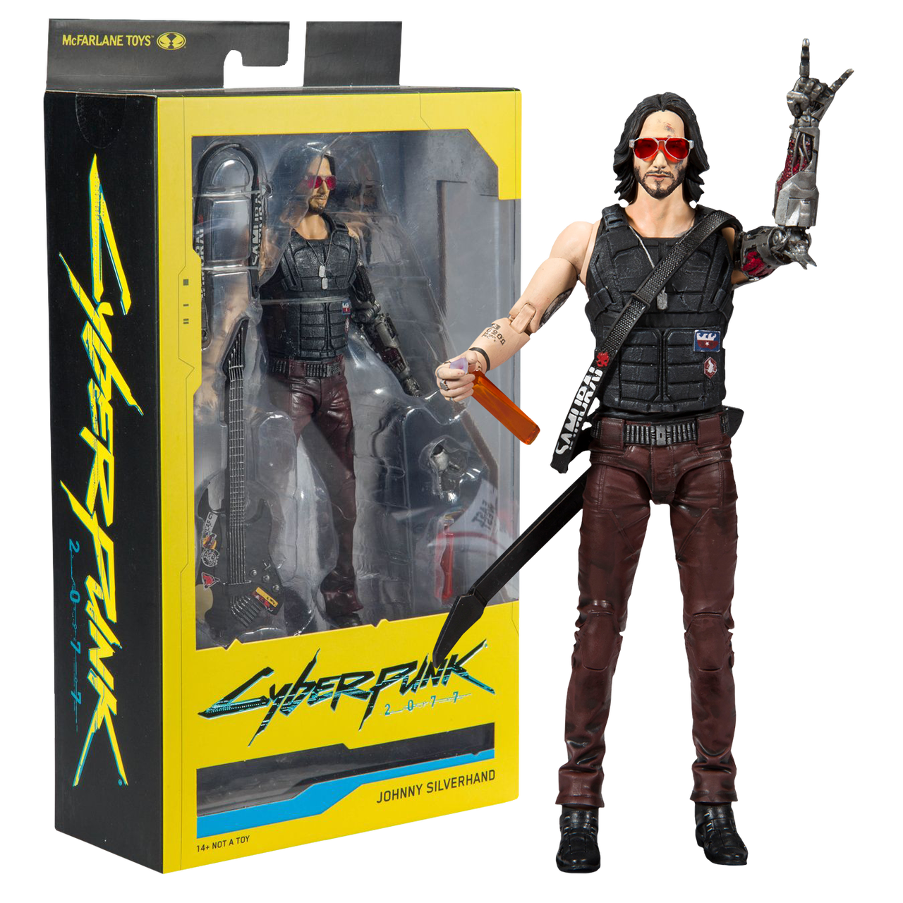 Johnny Silverhand Cyberpunk 2077 Action Figure 18 Cm Mcfarlane Toys